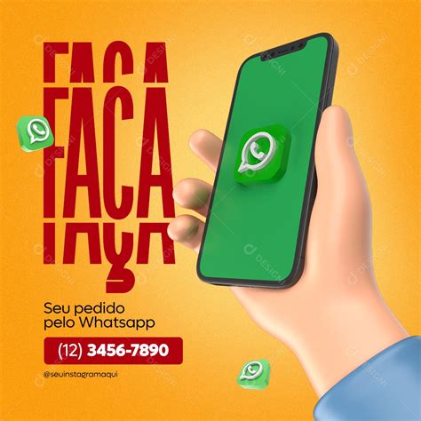 Faça seu pedido pelo WhatsApp e 